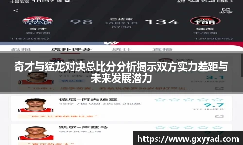 奇才与猛龙对决总比分分析揭示双方实力差距与未来发展潜力